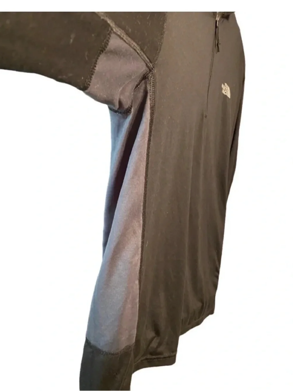 The North Face Black Long-Sleeve Half-Zip Pullover Sz L